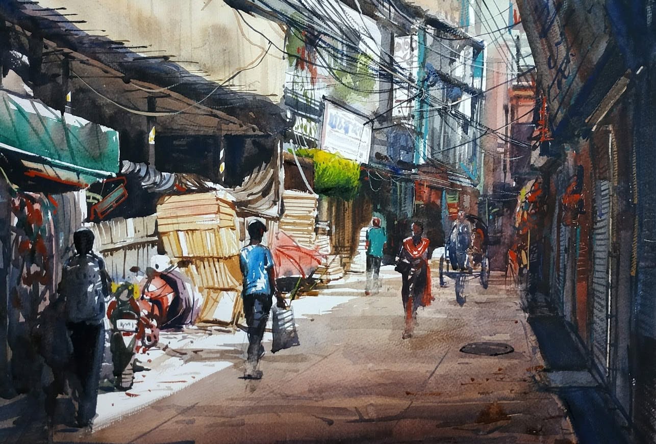 Morning Light in the Old Alley by Suruj Ahmed